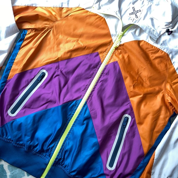 KENZO Colorful Windbreaker with Hood - Picture 7 of 8